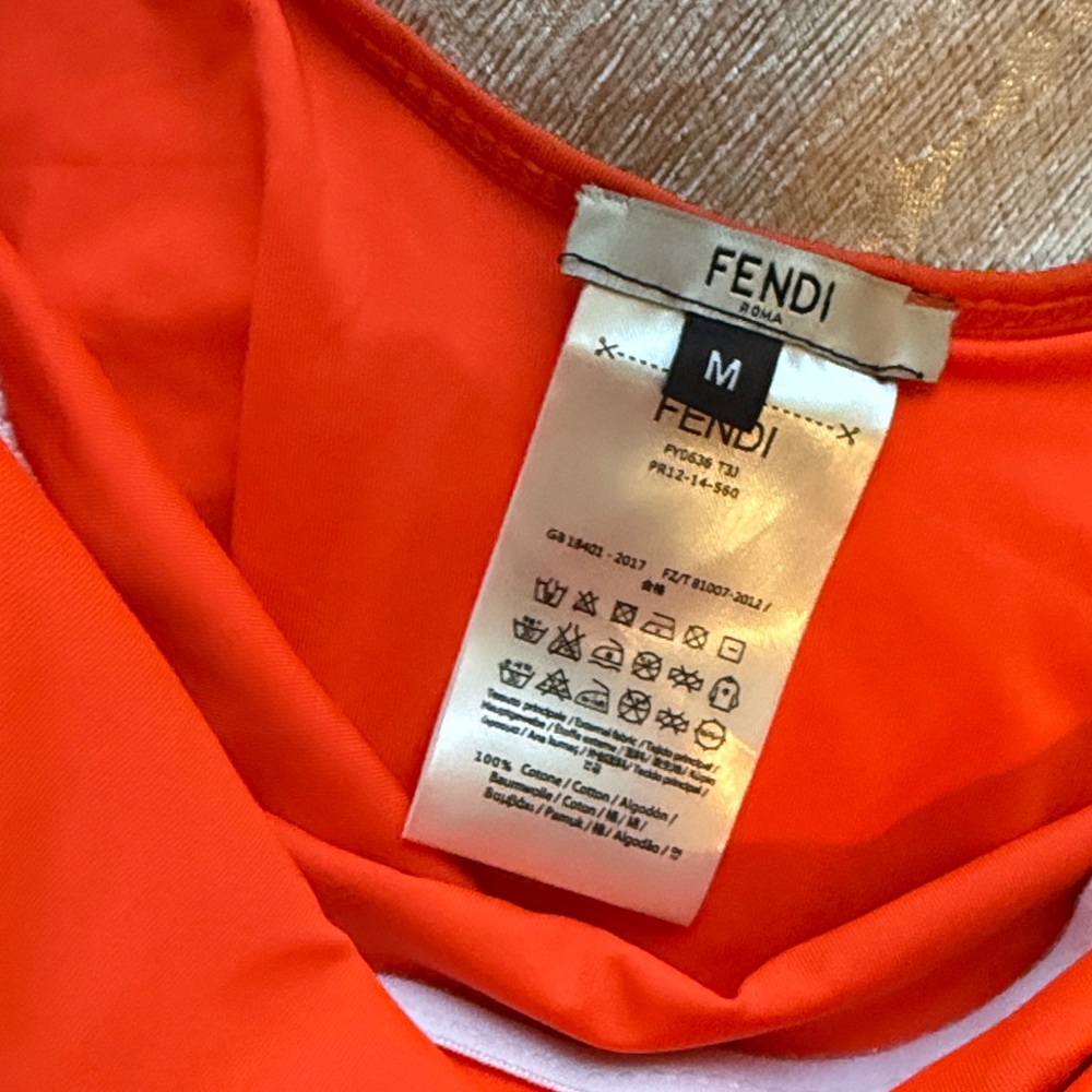 Fendi Black and orange Logo Bodysuit - Picture 8 of 10